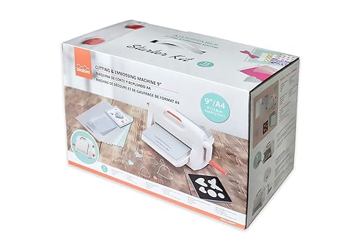 Bira 9 inch Adjustable Die Cutting & Embossing Machine Starter KIT, 9" Opening, Paper, Fabric and Other Materials (Starter Kit)