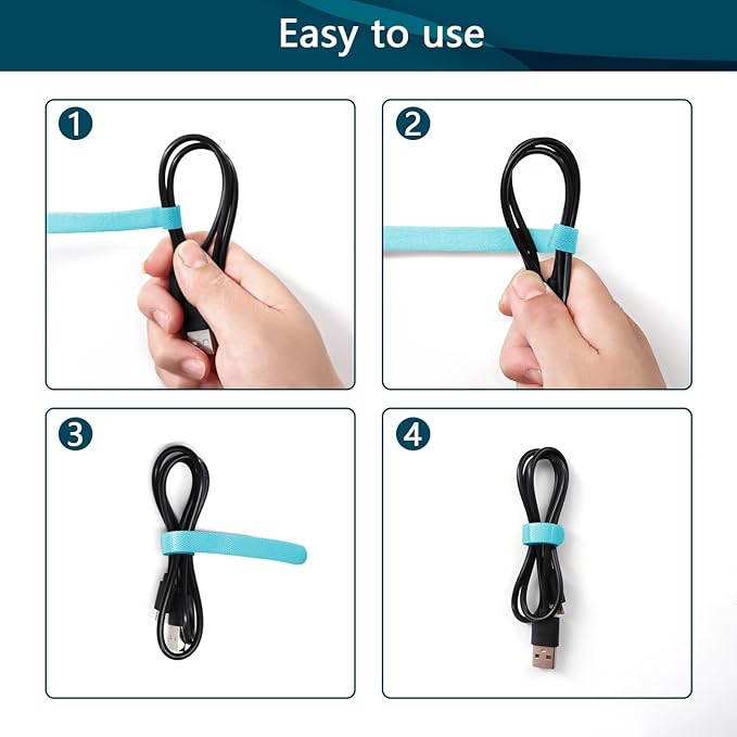 50PCS 6 Inch Reusable Cable Ties,Adjustable Cable Management,Cord Organizer,Cable Organizer,Multi-Purpose Wire Ties(Multi-color)