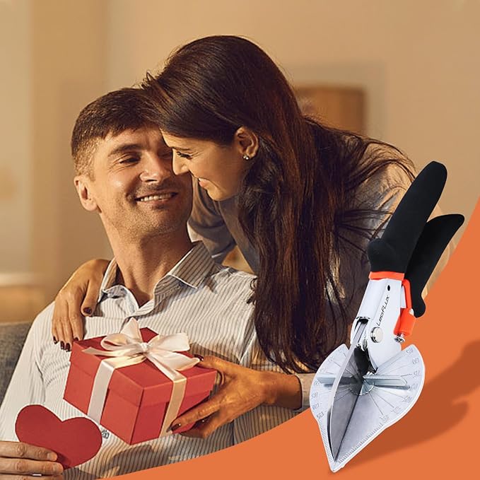 Miter Shears for Wood Trim, Adjustable 45°-135° Multi-Angle Handheld Tool, Multifunctional Trunking, Moulding Shears, Perfect for Mitre Cutting, Quarter Round, No Replacement Blade | LFXP3101S