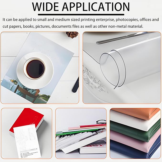 Electric Paper Cutter 110V Programmable Guillotine Cutter with LCD Display Double Safety Buttons Maximum Cutting Length 490mm Three Cutting Modes for Cutting Books Pictures Documents Files