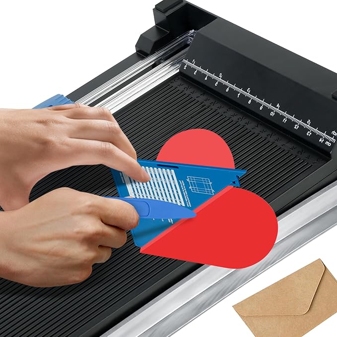2-in-1 Paper Cutter Set – Guillotine & Rotary Paper Trimmer with Precision Grid, Safety Guard & Sharp Blade – Ideal for A4 Documents, Photos, Office & Craft Use