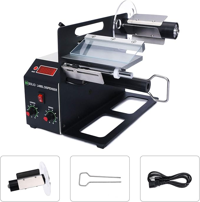 U.S. Solid Automatic Label Dispenser - Industrial Label Machine - Label Dispensing Machine for Printed, Translucent and Opaque Labels - Table Top Label Dispenser (120 MM Width)
