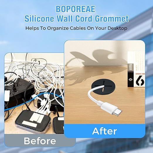 Desk Grommet, 3/4 in 20 mm Silicone Rubber Grommets, Yellow Desk Hole Cover for Cables, Flexible Wall Cord Pass Through Grommet for Office Table Computer Home Furniture Wire Organizer-15 Pcs