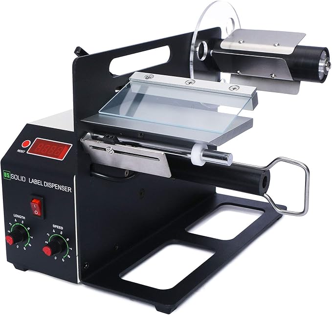 U.S. Solid Automatic Label Dispenser - Dispensing Machine for Translucent and Opaque Labels - Max Width 160MM