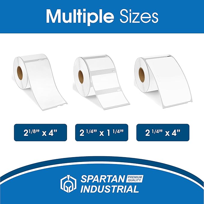 Spartan Industrial - Compatible Labels Replacement for DYMO 30323-2-1/8" X 4" Postage Shipping Labels (10 Pack)
