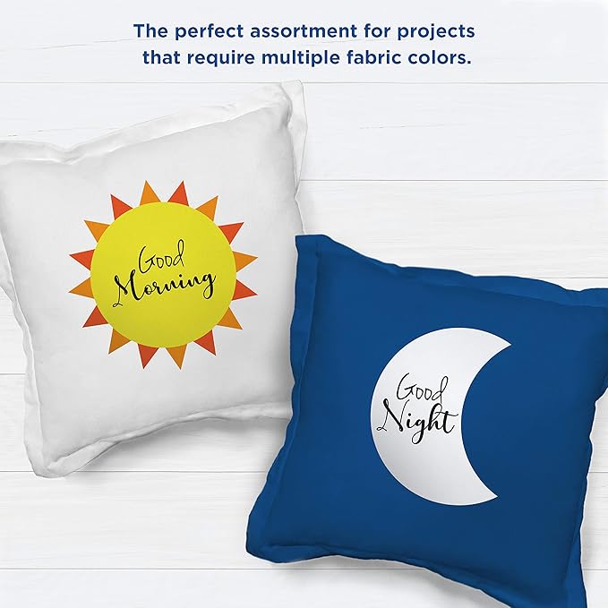 PrintWorks Printable Iron on Heat Transfer Paper for Dark & Light Fabrics & T-Shirts, 8.5” x 11”, 10 Sheets, Made in the USA