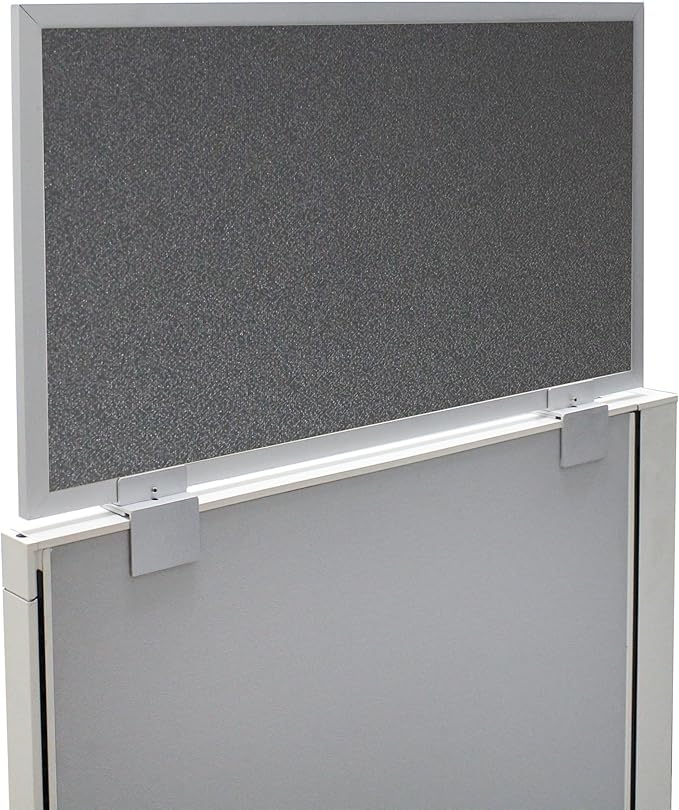 OBEX Acoustical Cubicle Privacy Screen Extender Desk Panel & Office Divider, Add Separation & Block Noise, 18" x 60", Graphite