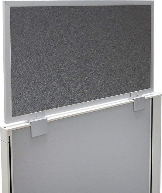 OBEX Acoustical Cubicle Privacy Screen Extender Desk Panel & Office Divider, Add Separation & Block Noise, 18" x 60", Graphite
